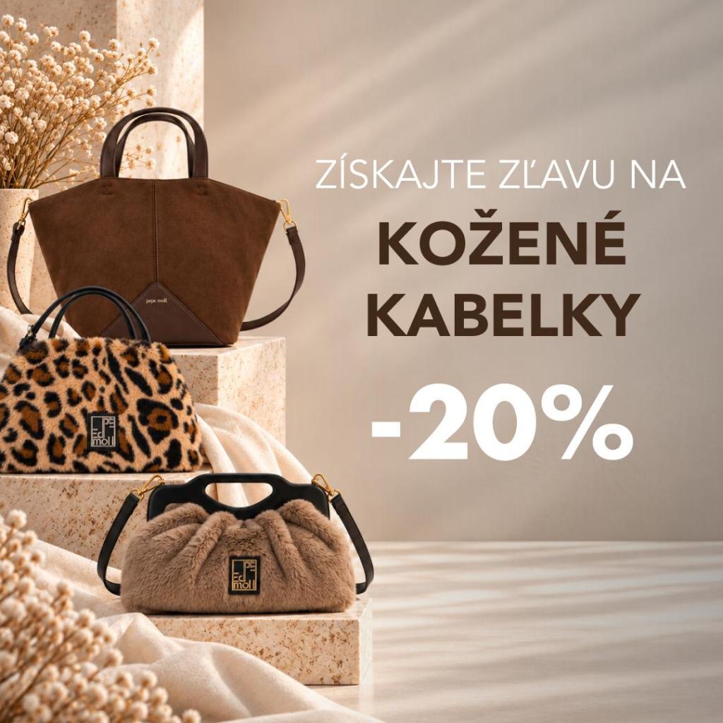 Zľava -20% na všetky kabelky