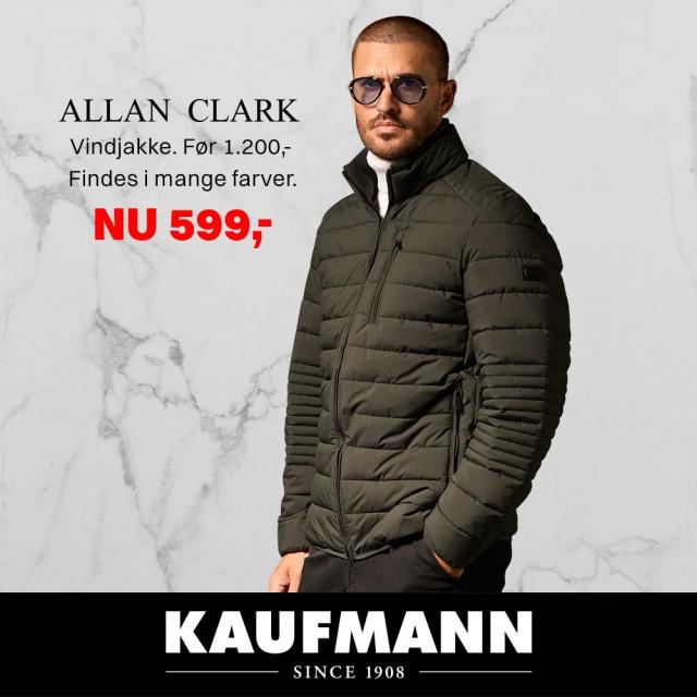 Vindjakke fra Allan Clark - kun 599,-
