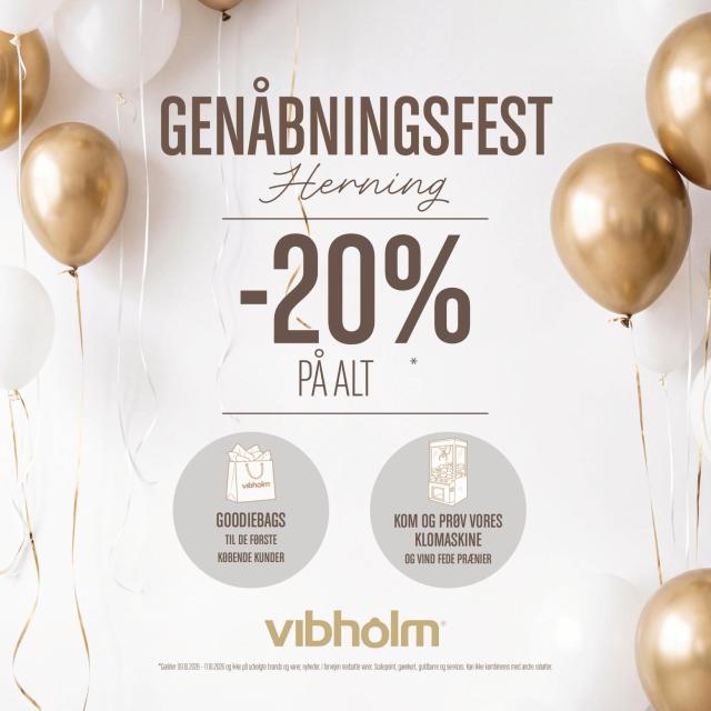 🎉KÆMPE genåbningsfest hos Vibholm🥳