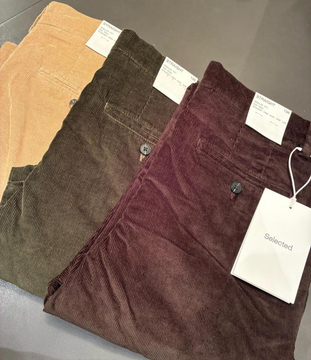 Selected fløjls buks  599.- 2 par for 1000.-