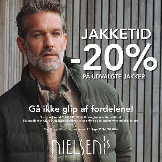 Club NIELSENs: Spar 20% på udvalgte jakker