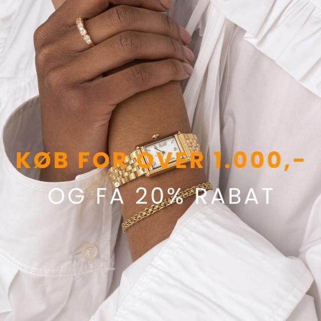 Køb for over 1.000,- og få 20% rabat