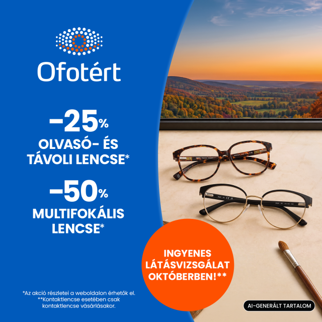 INGYENES látásvizsgálat októberben