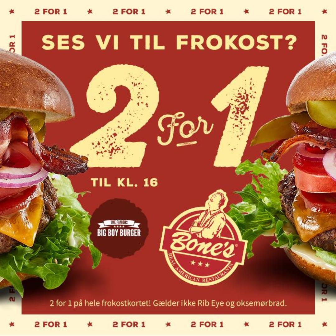 Få 2FOR1 på frokostretter