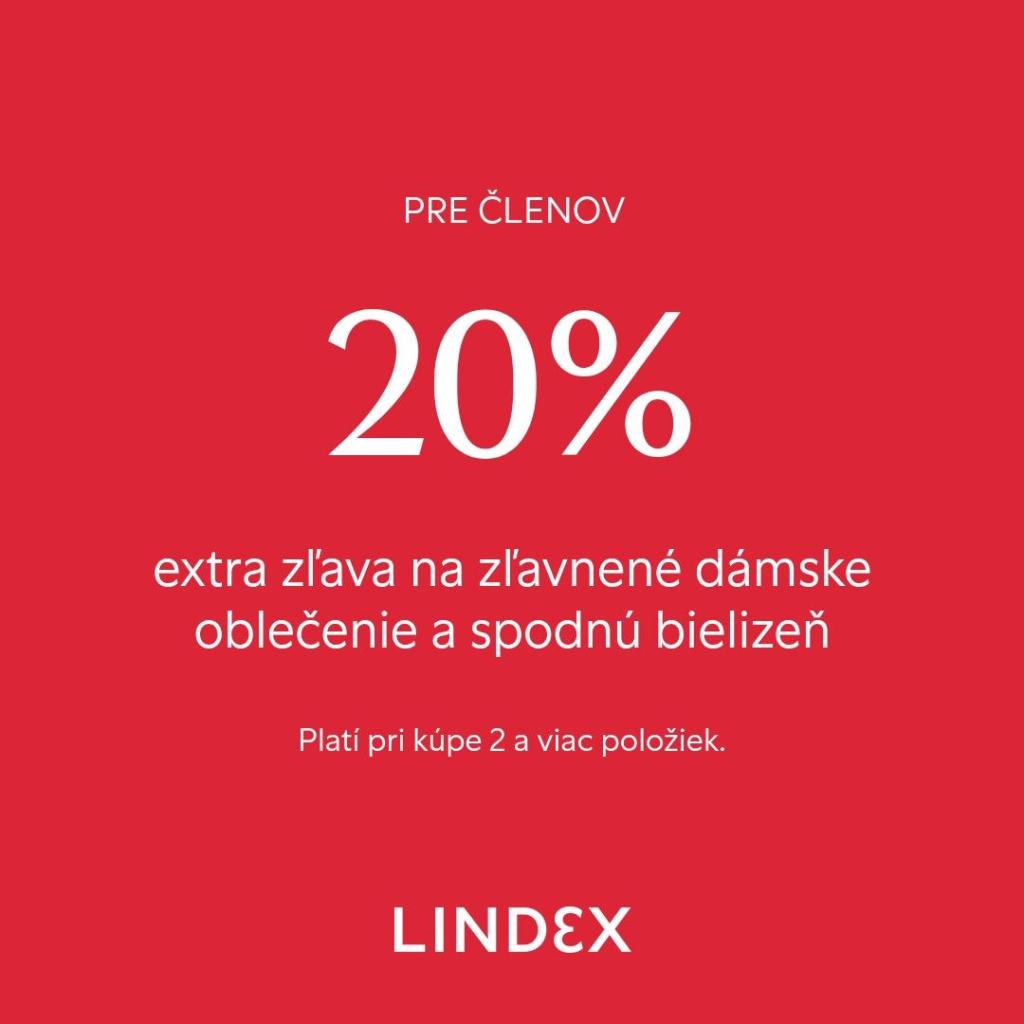 20% zľava na dámske oblečenie a spodnů bielizeň vo výpredaji