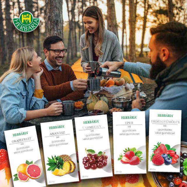 Próbáld ki a Herbária gyümölcsteákat valódi gyümölccsel!