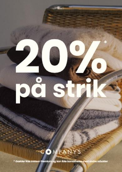 Spar 20% | alt strik 🤎