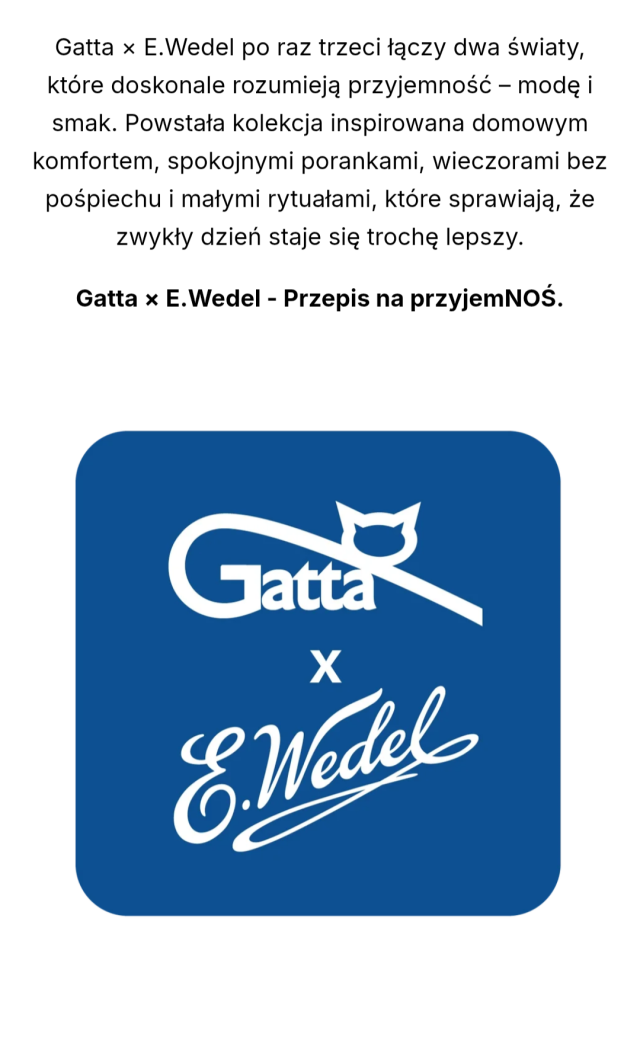 NOWA KOLEKCJA GATTA x WEDEL 🍫