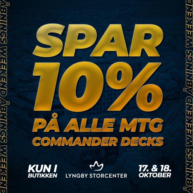 10% på alle MtG: Commander Decks