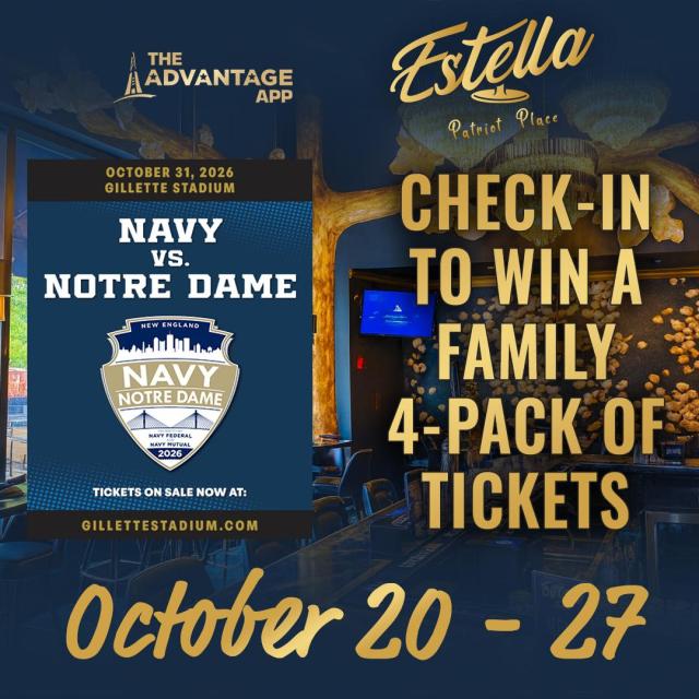Visit Estella & Win a 4-Pack of Tickets to Navy vs. Notre Dame