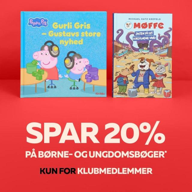 20% børne-ungdomsbøger